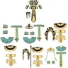 Ägyptische Kostüm zubehör Set ägyptische Pharao Kopf bedeckung ägyptische Kragen Armbänder für