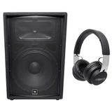 JBL Pro JRX215 1000 Watt 15 2-Way DJ PA Speaker+Audio Technica Headphones