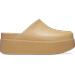 Crocs Wheat Dylan Platform Clog Shoes