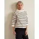 Phase Eight Womens Striped Funnel Neck Jumper - XS - Ivory Mix, Ivory Mix