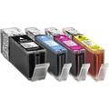 Basetech Ink replaced Canon PGI-550PGBK XL, CLI-551C XL, CLI-551M XL, CLI551Y XL Compatible Set Black, Cyan, Magenta, Yellow BTC89 1518,0050-126