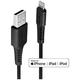 LINDY USB cable USB 2.0 Apple Lightning plug, USB-A plug 1.00 m Black 31320