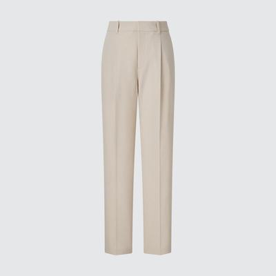 Uniqlo - Airsense Pleated Trousers - Beige - XXL