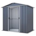 YardMaster Castleton Metal Apex Garden Shed - 6 x 4ft