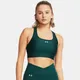 Women's Under Armour Crossback Longline Sports Bra Hydro Teal / White M