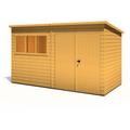 Shire Ranger Premium Shiplap Shed Workshop 12 ft x 6 ft, Brown