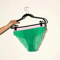 Synergy Lace Brief | High Waisted Womens Brazilian Knickers | Full Coverage | Pink | 2L | Lemonade Dolls