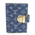 LOUIS VUITTON Notebook Cover Monogram Denim Agenda PM Blue Unisex R20010