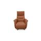 Designer Chair Collection Dusseldorf NC Leather Power Recliner Swivel Chair - Pecan Brown