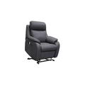 G Plan - Kingsbury Large Leather Lift and Rise Chair - Cambridge Petrol Blue