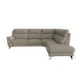 Contempo Right Hand Facing Chaise End BV Leather Power Recliner Sofa - BV Taupe