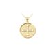 Men's Greek Cross Necklace in 9ct Gold