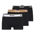 Hugo Boss, Underwear, male, Black, 2Xl, Hugo Boss Boxer Cotone Elasticizzato Elastico Logo Confezione Da Tre 50489612