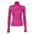 Dsquared2, Knitwear, female, Pink, S, Silk Turtleneck for Women