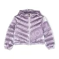 Moncler, Kids, female, Purple, 8 Y, Lilac Quilted Down Coat for Kids