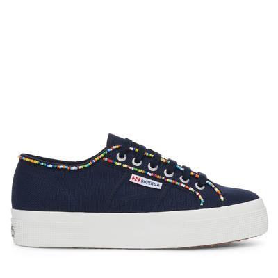 Superga 2740 Multicolour Beads - Navy/multicolor Beads Trainers