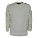 Paul & Shark, Knitwear, male, White, M, Men`s Jumper Cop1032 in Cream Color, Merino Crew Neck, Pure Bretagne Wool