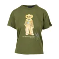 Ralph Lauren, Tops, female, Green, XS, Green Bear Short Sleeve T-Shirt
