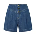 Pepe Jeans, Shorts, female, Blue, W29, Blue Button Shorts