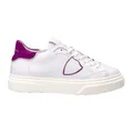Philippe Model, Kids, female, White, 28 EU, White Flat Shoes with Silver Details
