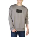 Calvin Klein, Sweatshirts & Hoodies, male, Gray, XL, Mens Long Sleeve Sweatshirt