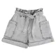 Brunello Cucinelli, Kids, female, Gray, 8 Y, Kids Shorts Jeans, 100% Cotton