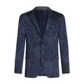 Etro, Jackets, male, Black, L, Paisley Jacquard Jacket - Blue and Black