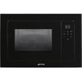 Smeg FMI120B3 FMI120B3 Built In Microwave & Grill - Black