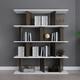 Decorotika - Grace Bookcase Bookshelf Shelving Unit White Walnut - White and Walnut