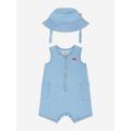 Levi's Kids Wear Baby Boys Denim Romper Set In 6 Mths Blue