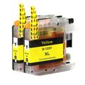 2 Yellow Ink Cartridges to replace Brother LC125XLY Compatible/non-OEM by Go Inks