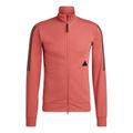 adidas Side Stripe Logo Stand Collar Jacket Pink