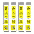 4 Yellow Ink Cartridges to replace Epson T0714 Compatible/non-OEM from Go Inks