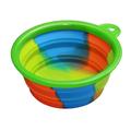 Slowmoose Portable Travel Bowl Dog Pet Feeder Accessories, Silicone Water Food Container 12.8x5.5cm / 4