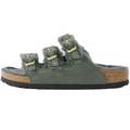 Birkenstock Womens Florida Shearling Sandals - Thyme - 1025366-TH FLO