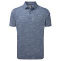 FOOTJOY TROPIC GOLF LISLE GOLF POLO SHIRT 88787 - BLUESTONE / DENIM - S