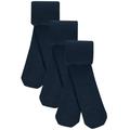 M & S Girls Body Sensor School Tights, 5-6 Years, Navy