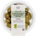 M & S Basil & Garlic Marinated Olive Selection, 180g