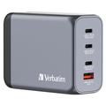 Verbatim GNC-200 GaN Charger 200W with 2 x USB-C PD 100W / 1 x USB-C PD 65W / 1 x USB QC 3.0 (EU/UK/US)