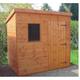 A1 Malton Pent Single Door Shed - 6ft x 6ft - Loglap, Felt