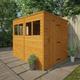 12'x4' Sunlit Pent Shed (Extra Windows) - Custom Garden Sheds - TigerFlex Fast Delivery - 0% Finance - Buy Now Pay Later - Tiger Sheds