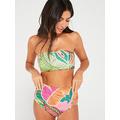 Everyday Mix & Match Bandeau Bikini Top - Bright Print, Bright Print, Size 12, Women