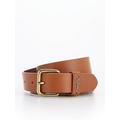 Levi's Calypso Leather Belt - Tan, Brown, Size 85, Women