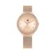 Tommy Hilfiger women's rose gold plated mesh watch with a crystal bezel, Rose Gold, Women