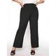 Yours Straight Leg 26" Pablo Trouser - Black, Black, Size 20, Inside Leg 26, Women