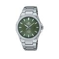 Casio Edifice EFR-S108D-3AVUEF Stainless Steel Green Dial Watch, Silver, Men