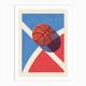 BALLS Basketball - outdoor III Art Print by Daniel Coulmann