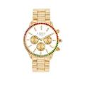 Lipsy Gold Bracelet watch with White Dial, Gold, Women