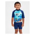 Speedo Boys Learn To Swim Sun Protection Top And Shorts - Blue