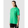 THE NORTH FACE Womens Short Sleeve Oversize Simple Dome Tee - Green, Green, Size S, Women
